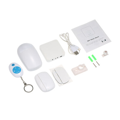 

433MHz Wireless WIFI Gateway Host Wifi Smart Alarm System Door Sensor PIR Motion Sensor Phone APP Remote Control Timer Compatible