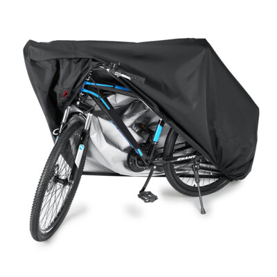 

Covered Bicycle Cover in Black Waterproof Bike And Motor Cover