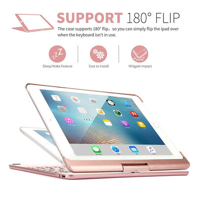 

F360pro105 rotating backlight Bluetooth keyboard F180 new ipadpro97air2 luminous keyboard