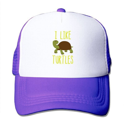 

akowei Unisex I Like Turtles Two-Toned Travel Cap Hat Black