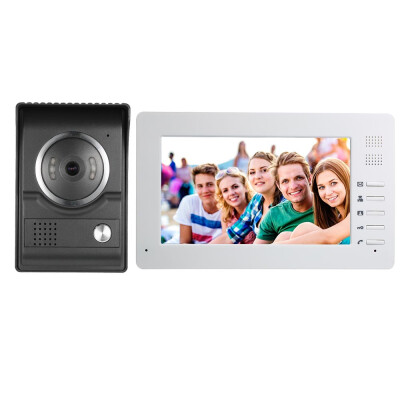 

7inch TFT-LCD Color Screen Wird Video Door Phone with 1Indoor Monitor 1Outdoor Camera Support Night Vision Waterproof Unlock Mon