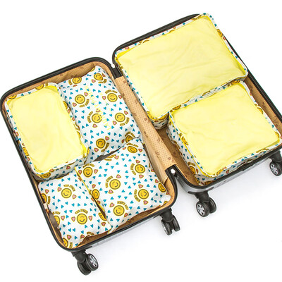 

6 Pcs Household Portable Oxford Travel Storage Bags Pouches Set Multi-functional Clothing Sorting Packages Packing Cubes Waterproo