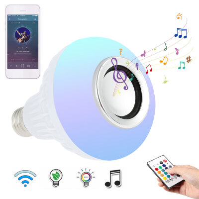 

Willstar 12W B22 Lamp Smart LED Light Bulb Bluetooth RGB Colour Music Speaker with Remote