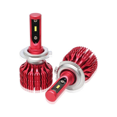 

H7 X9 2Pcs Car LED Light Bulb 6000K 16W 1800LM 12V 24V Head Light Fog Light Light Red Purple