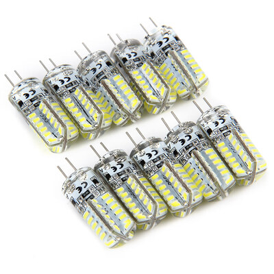 

10pcs 15W G4 Base 48 LED Lamp DC 12V White Light Undimmable 360 Degrees Beam Angle