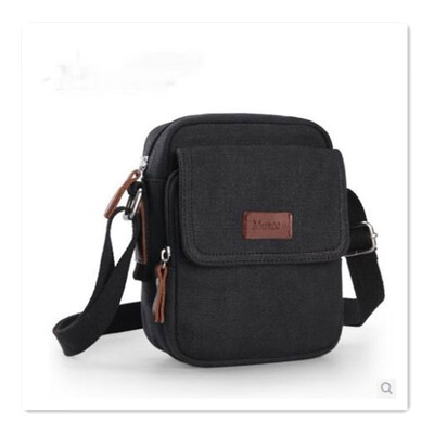 

2018 mens canvas handbag high quality shoulder bag new fashion retro Messenger bag