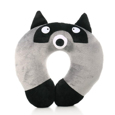 

U Shape Raccoon Pillow Comfortable Travel Pillow a Memory Foam Pillow that Provides Relief&Support for Travel Home Neck Pain