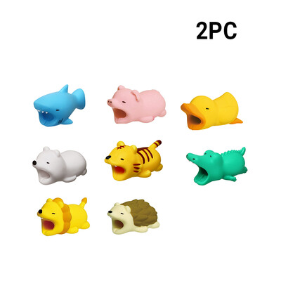 

5pc Cable Bites Cables Protector for Smartphone Micro USB Cable Cord Diversified Doll Model Animal Phone Lightning Accessory Prote