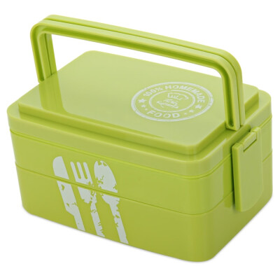 

Protable Three-layer Rectangle Lunch Box Eco-friendly Bento Container