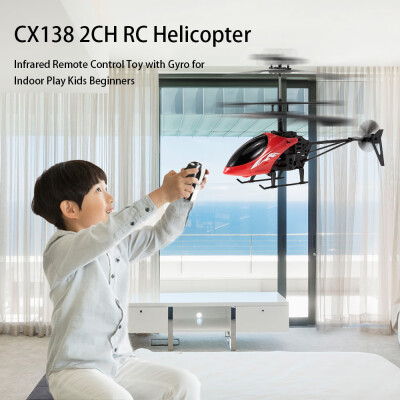 

CX138 2CH Mini Infrared Remote Control Helicopter RC Toy with Gyro for Indoor Play Kids Beginners