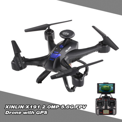 

XINLIN X191 24G 4CH 20MP HD Camera Wifi FPV Selfie Drone GPS RTH Height Hold RC Quadcopter