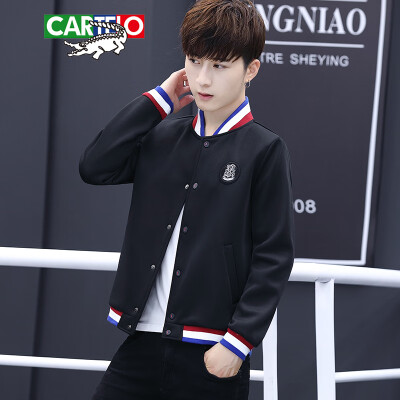 

Cartier crocodile CARTELO jacket 2019 spring&autumn new mens trend wild short jacket jacket QT815-JK205 black