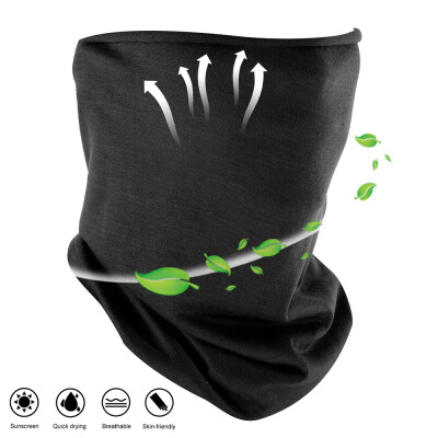 

Black Multi-use Tube Scarf Bandana Head Face Mask Neck Gaiter Head Wear summer