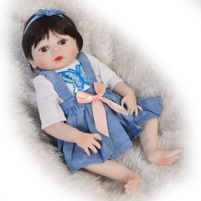 

Fashion 20 50 cm Lifelike Baby Reborn Boy Doll Full Vinyl Body Waterproof Rebirth Doll Wear Knitted Suits Kid Birthday Present