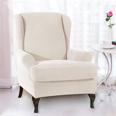 

Willstar 2pc Soft Wing Chair Slipcovers Stretch Spandex Cover elastic Armchair Sofa Cover