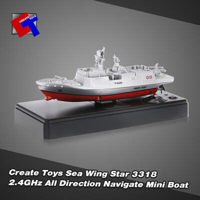 

Original Create Toys Sea Wing Star 3318 24GHz All Direction Navigate Mini Radio Control Electric Warship Boat RTR