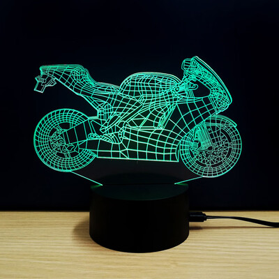 

Colorful Motorcycle Model 3D LED Table Lamp