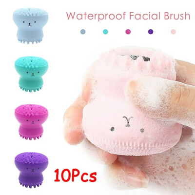 

Willstar 15PCS Waterproof Facial Brush Health Jellyfish Super Wash Machine Octopus Design Exfoliator Soft Silicone