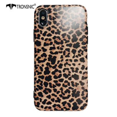 

Tronsnic Leopard Fashion Phone Case for iPhone XR Soft Brown Hot Case Luxury Covers Capa Girls
