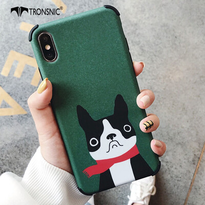 

TRONSNIC Retro Dogs Phone Case for iPhone XS MAX Cases Matte Cute Cartoon Soft Cover Shockproof Capa