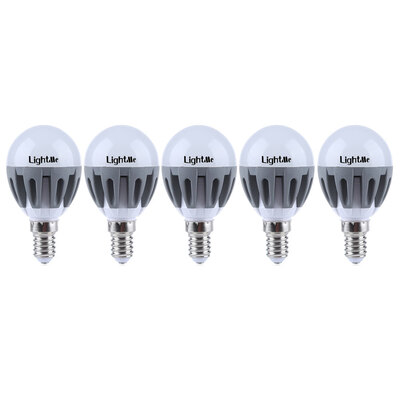 

Lightme 5Pcs E14 220-240V G45 3W LED Bulb SMD 2835 Spot Globe Lamps Energy Efficient Lighting