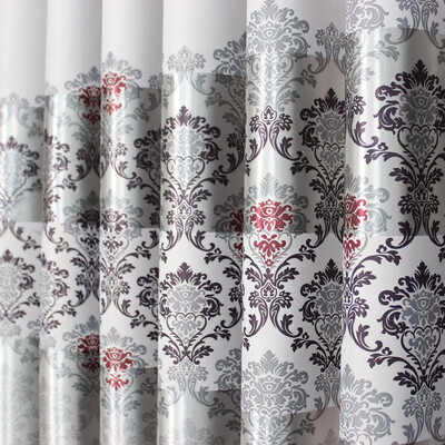 

1 pc 2019 New Curtains for Windows Drapes European Modern Elegant Noble Printing Shade Curtain For Living Room Bedroom