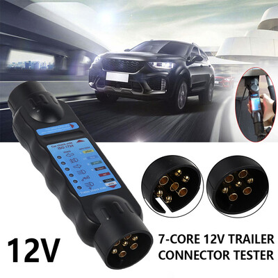

Willstar 7 Pin Towing Trailer Tow Bar Caravan Light Wiring Circuit Tester Socket Durable