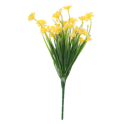 

4 Bundles Artificial Daisy Flowers Outdoor Fake Flowers for Decoration No Fade