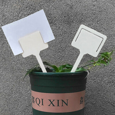 

Willstar 5PCS T-type Plant Labels Flexible Plastic Garden Tags Nursey Seeding Marker Pen