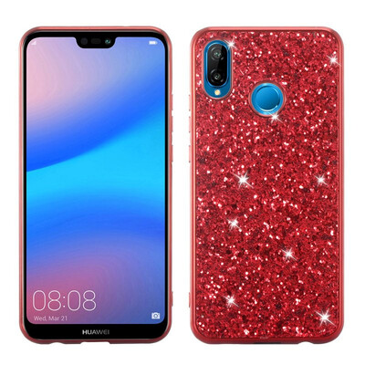

MOONCASE Huawei P20 Lite Flash Powder TPU-Red