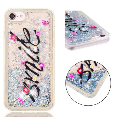 

Glitter Liquid Case for Iphone 7 Iphone 8 Fashion Pattern Bling Rugged Shockproof Soft TPU Cover