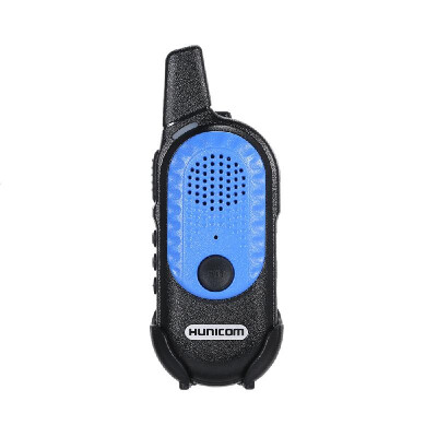 

Mini Intercom 2W High Power Hand Held Micro Interphone English Version Blue 2PCS