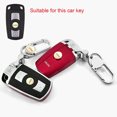

Top Layer Leather Car Key Case For BMW Old 1 3 5 Series New X1X5X6Z4 Plug-in Key Style Car Key Cover Shell Car Keychain