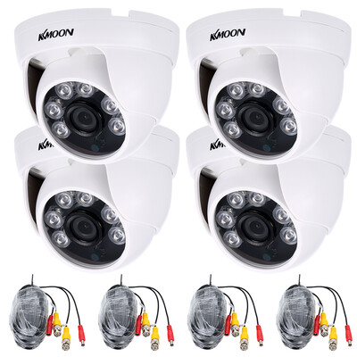 

KKmoon 41080P 2000TVL AHD IR CCTV Camera 460ft Surveillance Cable Support IR-CUT Night Vision 6pcs Array Infrared Lamps 129