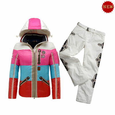 

B0GNER Women Pira-D Down Ski Pants BJ3172P WhiteBogner Women Neah-D Down Ski Jacket 3072 White Pink Blue Red
