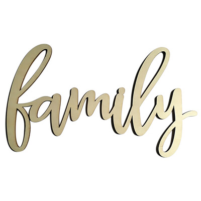 

Wall Wood Home Decor Sign Wooden Letters Alphabet Word Decoration for Wedding Party Birthday Style 2 Family Letter