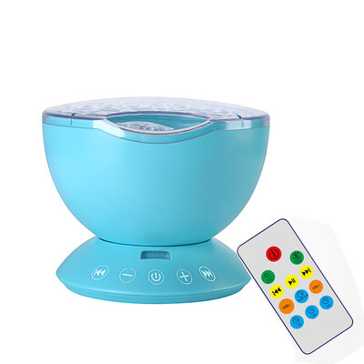 

Ocean Wave Projector Lamp 12 LED & 7 Color Night Lights Music Player with 4 Hypnotic Musics & Remote Control for Living Room Baby