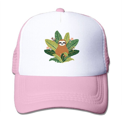 

FashionMZI Unisex Trucker Hat Cute Baby Sloth Sitting Among Greenery Men Women Adjustable Mesh Cap Newest Snapback Hats