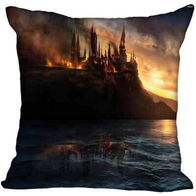 

Harry Potter Pillow Cover Bedroom Home Office Decorative Pillowcase Square Zipper Pillow Cases Satin Soft No Fade 35x35CM 35x35CM 35x35CM