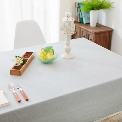 

Waterproof linen cotton&linen coffee restaurant table cloth cloth tea table plain solid color rectangle protection ironing tab