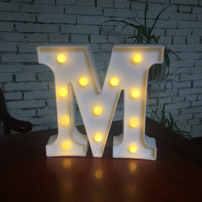 

NeillieN Twenty-six LED alphabetic lights decorative modelling lights plastic alphabetic digital night lightsDecorative lamp