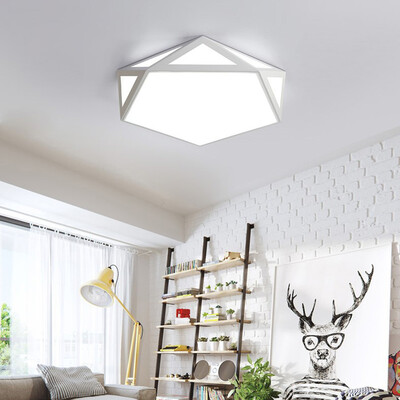 

JUEJA Nordic Modern Minimalist Geometry Creative Ceiling Light 18W LED Lamp for Living Room