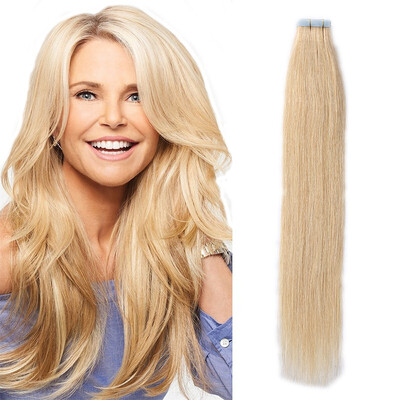 

12-24 inch Women Human Tape In Skin Weft Real Hair Extensions TAPE HUMAN HAIR 100 Brazilian Virgin Hair
