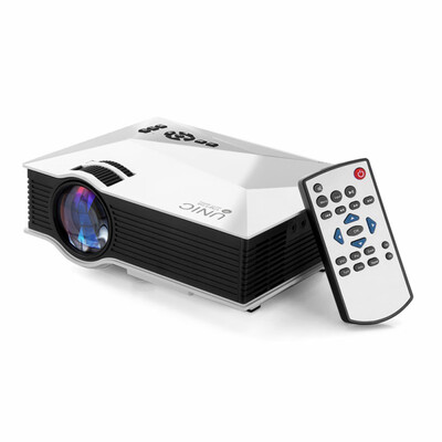 

UNIC UC46 LED Projector 800 480 Pixel 1200 Lumens 800 1 Contrast Ratio DLNA Miracast AirPlay WiFi Display USB VGA Input Home