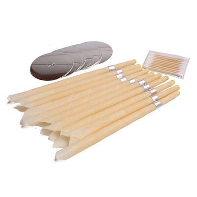 

100X Smoke Free Natural Beewax Ear CandleEar Waxing Cone Without Pesticide Residue 50 Discs CE APPROVED Medical Grade