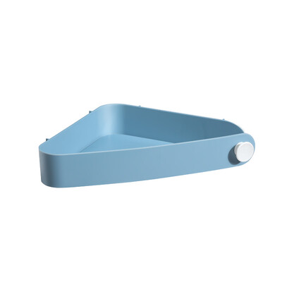 

Good helper rack bathroom bathroom kitchen wall hanging storage rack triangle storage shelf light blue 1 Pack JBS-ZWJ-032-LBU