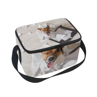 

ALAZA Lunch Box Insulated Cute Dog Lunch Bag Large Cooler Tote Bagfor Men Women