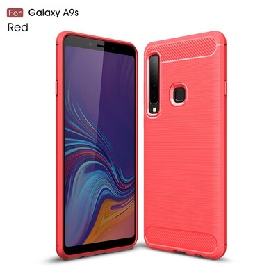 

Goowiiz Phone Case For Samsung Galaxy A9 2018A9 Star Pro 2018A9s Fashion Slim Carbon Fiber TPU Soft Silicone Prevent falling