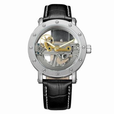 

FORSINING Fashion Luxury Mechanical Genuine Leather Men Watches Automatic Luminous Wristwatch Man Relogio Musculino