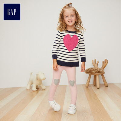 

GAP flagship store baby girl childrens knit pants leggings baby casual pants children 307654 dust color 110cm 4T